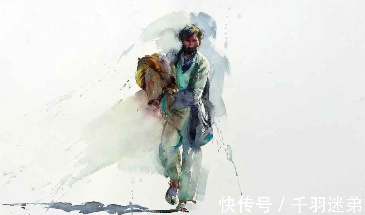 人物画!震撼,让人由衷赞叹的水彩技艺——尤德斯五彩斑斓的光色世界