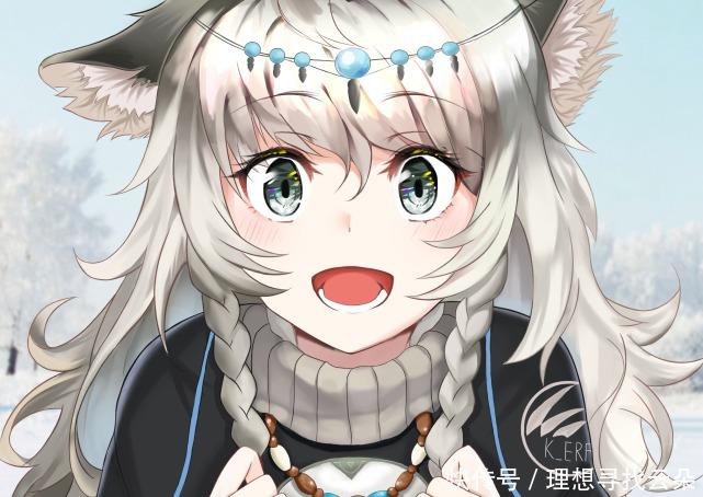 美图|二次元美图,明日方舟初冬的雪有些暖