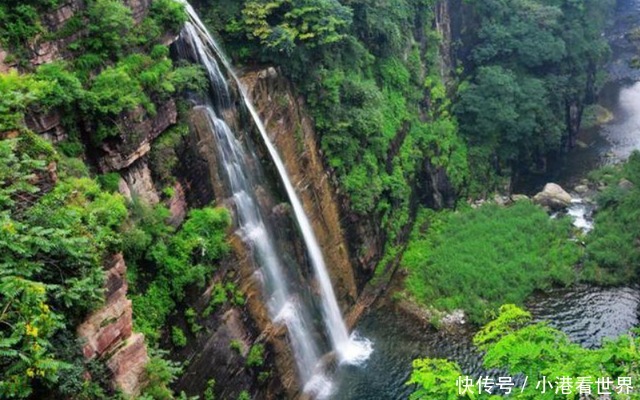 碧水丹霞云台山，风光无限红石峡，称为焦作旅游的名片