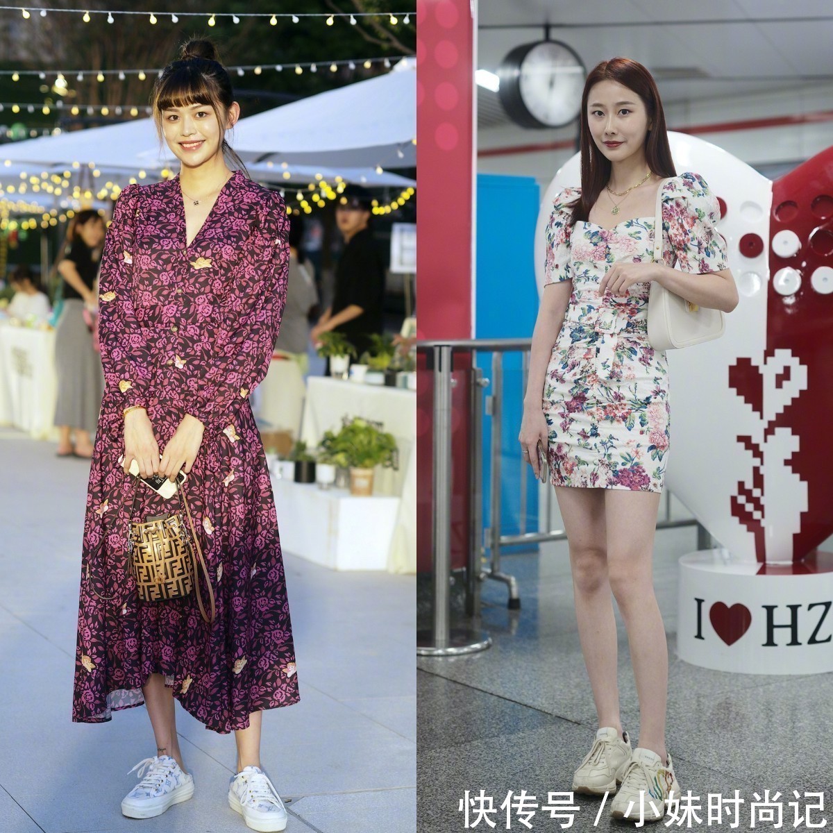 连衣裙|穿“连衣裙”该怎么搭配鞋子?学学街拍达人的穿搭技巧