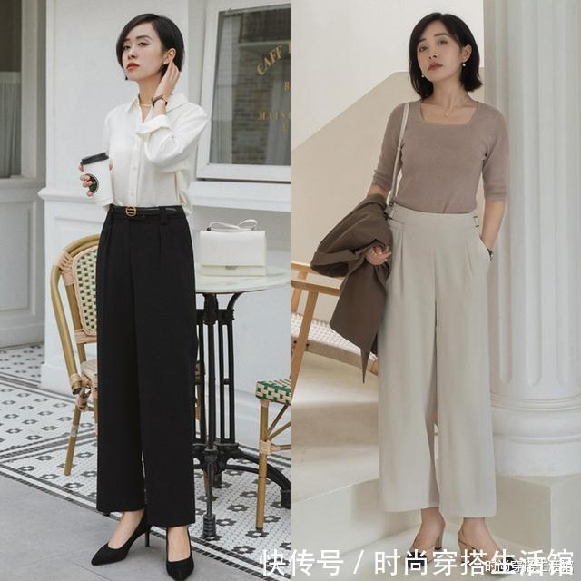 紧身 别穿牛仔裤了,2022年流行这4条裤子,温暖又显瘦,真的太时髦了