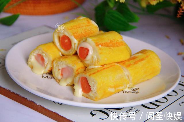 快手|最近超火的快手早餐，卷一卷5分钟出锅，一口一个真过瘾，好吃