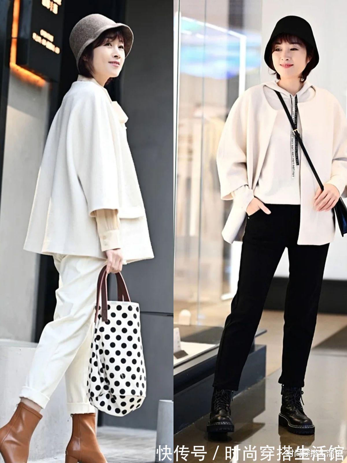 直筒裤|50岁女人只能穿“妈妈装”,看看她们的穿搭,原来也能这么美