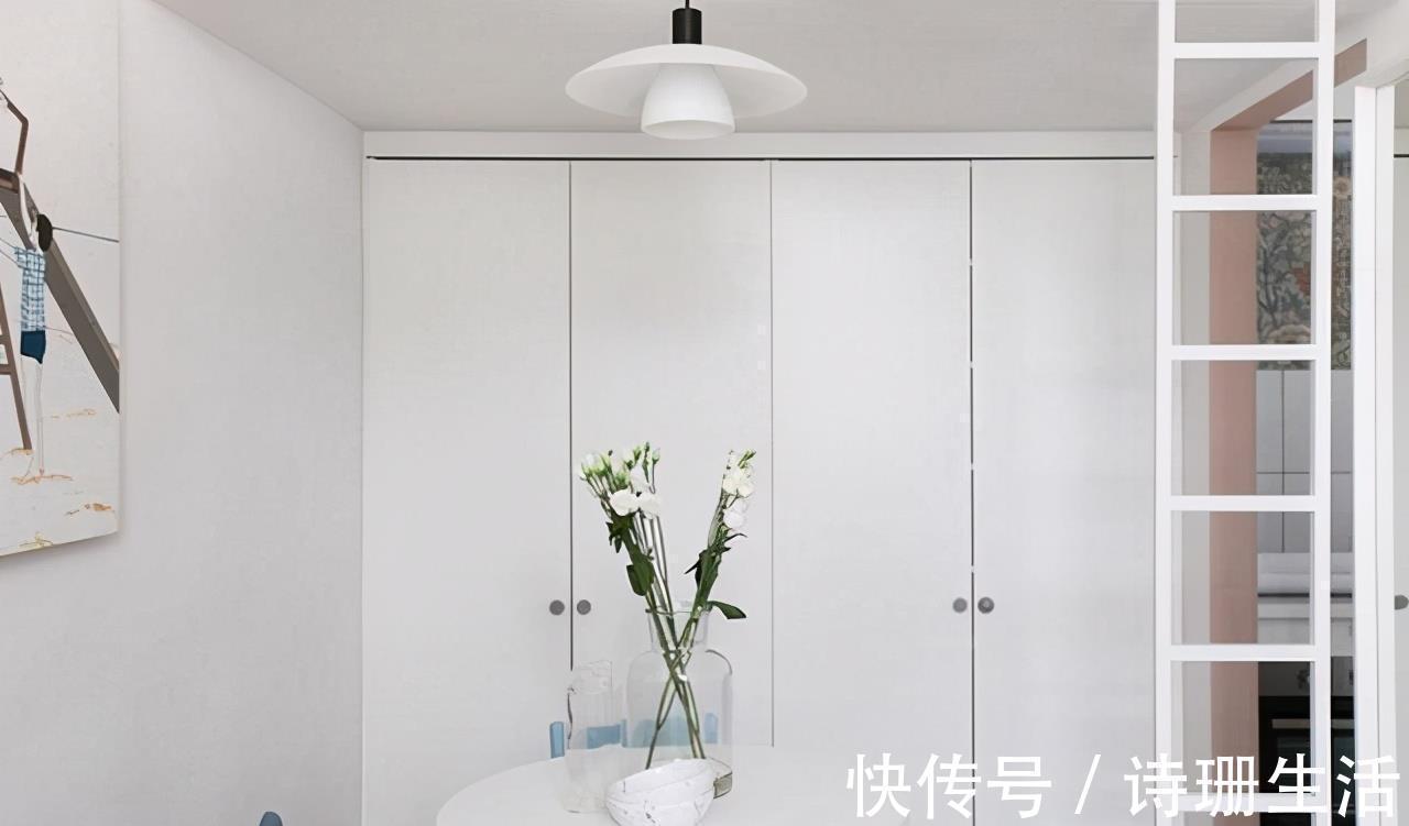 小公寓|女孩的23㎡小公寓，卧室挑高释放室内空间，玄关花墙有个性，超美