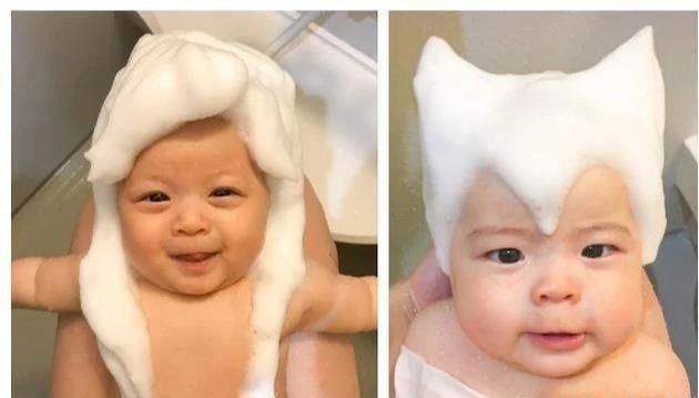 开心|奶爸为讨老婆开心,每天这样给娃“洗澡”,“萌娃”爆红网络