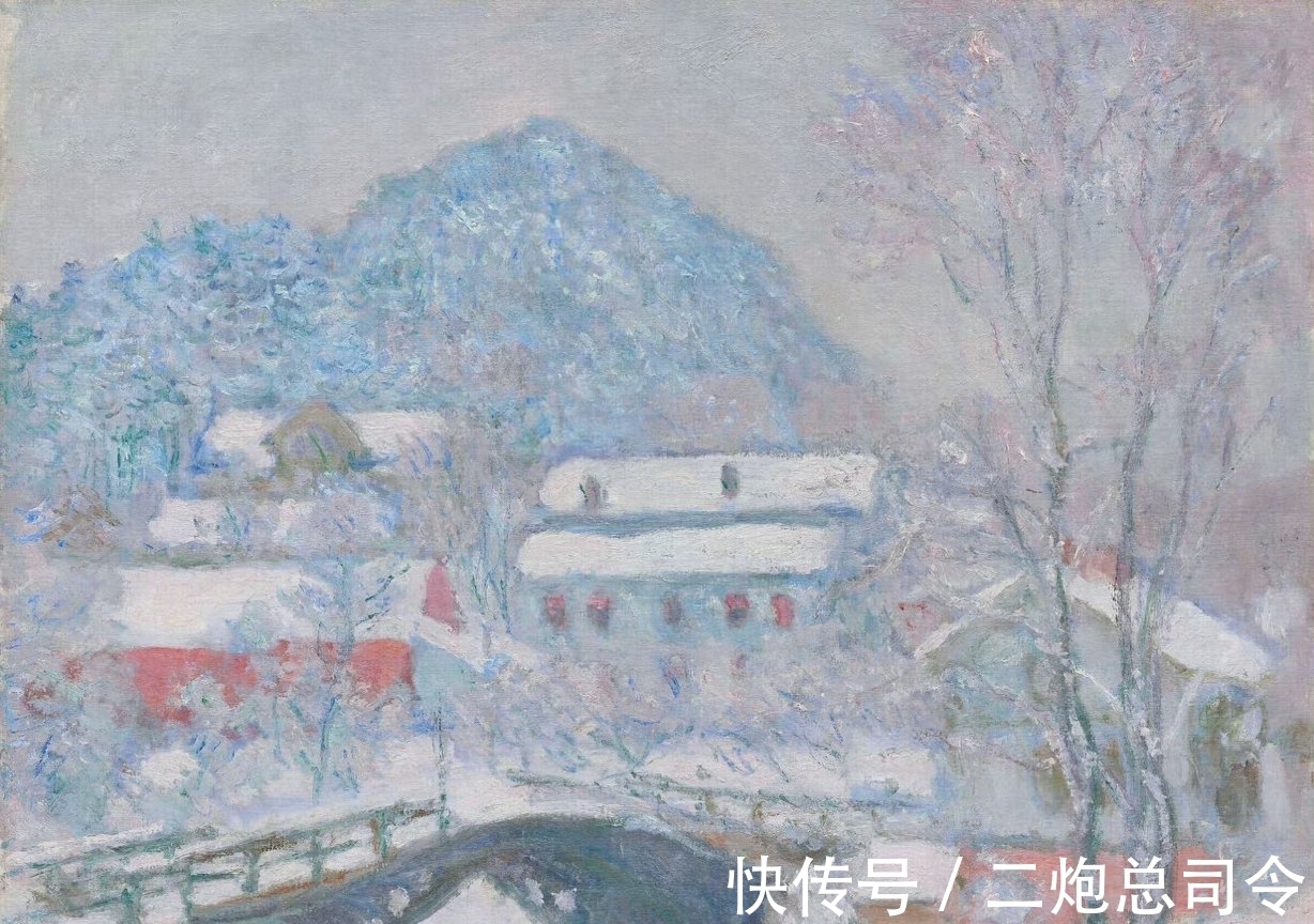 大师&莫奈的白雪皑皑,从不同视角看大师笔下的冬天,一般人真画不出来