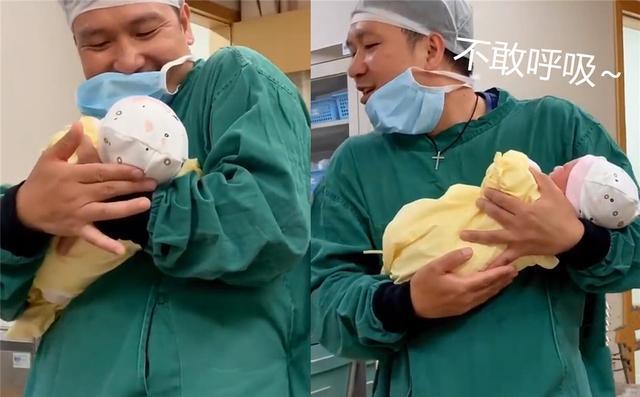 |第一次抱娃有多紧张宝爸们太搞笑,网友小心翼翼的样子像偷瓜