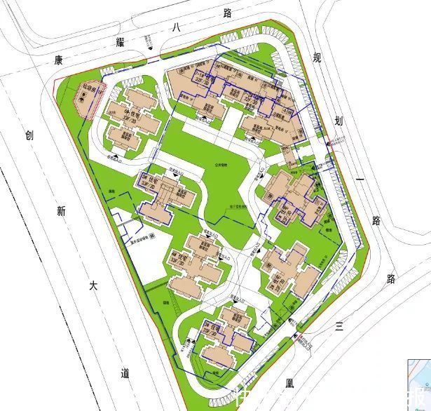 新材料|广州中新知识城凤尾村旧村改造项目复建地块二设计方案公布！