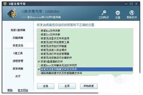 u盘隐藏文件显示软件