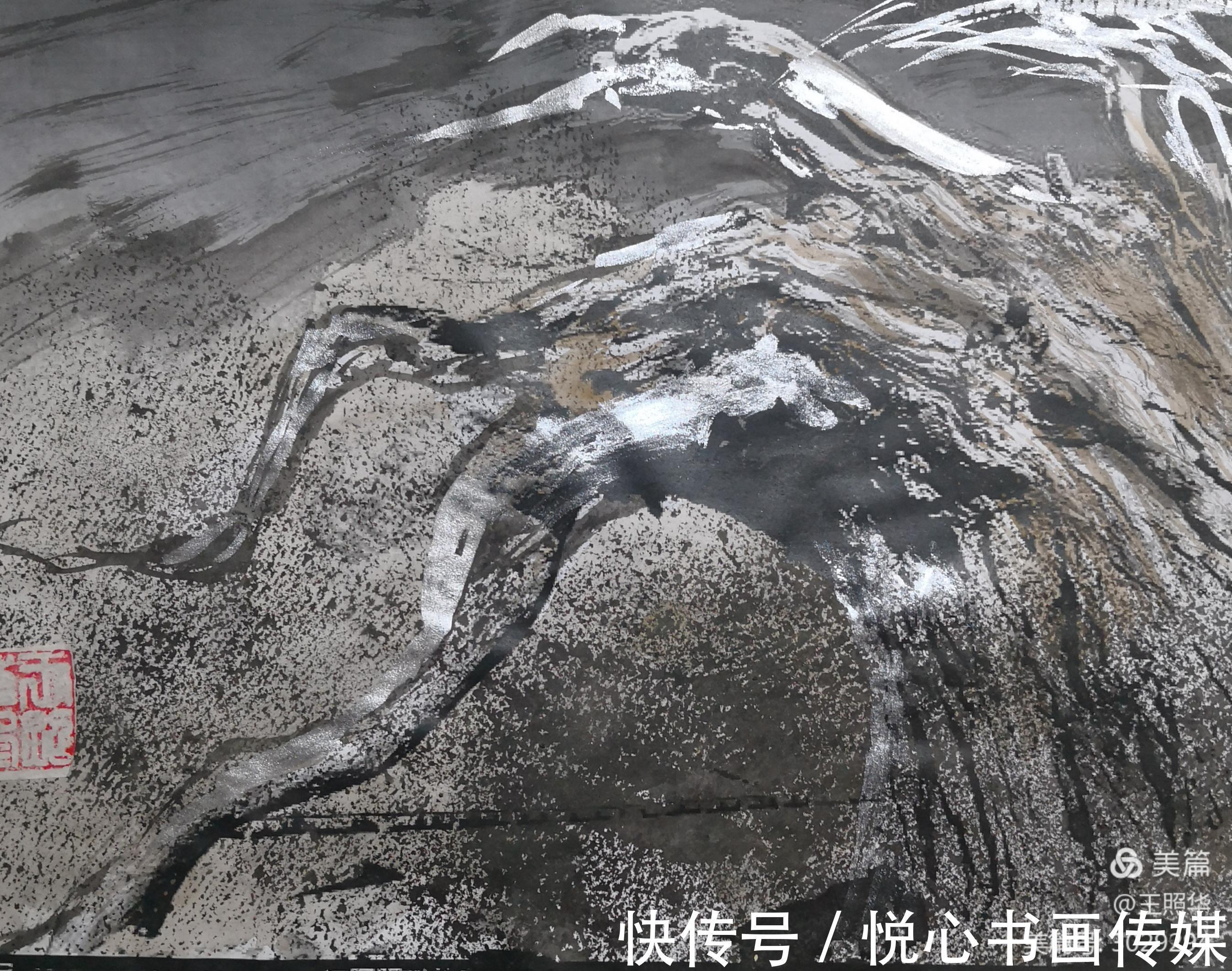 艺术$画里有胡杨,王照华虎年迎春胡杨展《胡杨细語度万年》