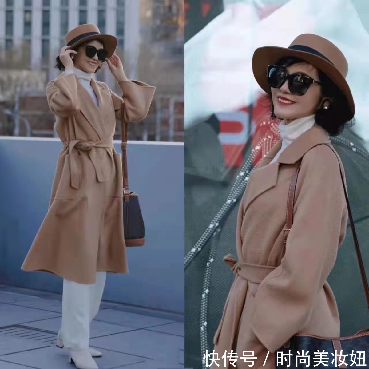 穿搭|六十岁的女人,大衣怎么搭配才时髦?教你3组百搭公式,又美又嫩