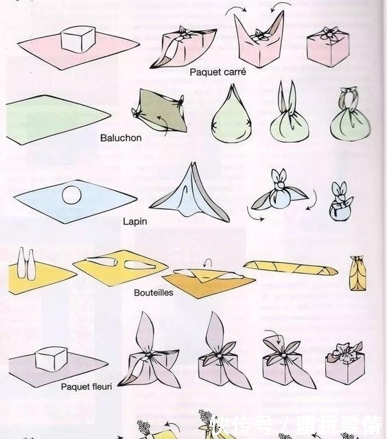 一块布打两个结,变身大容量高颜值收纳包,几十种折法好强大