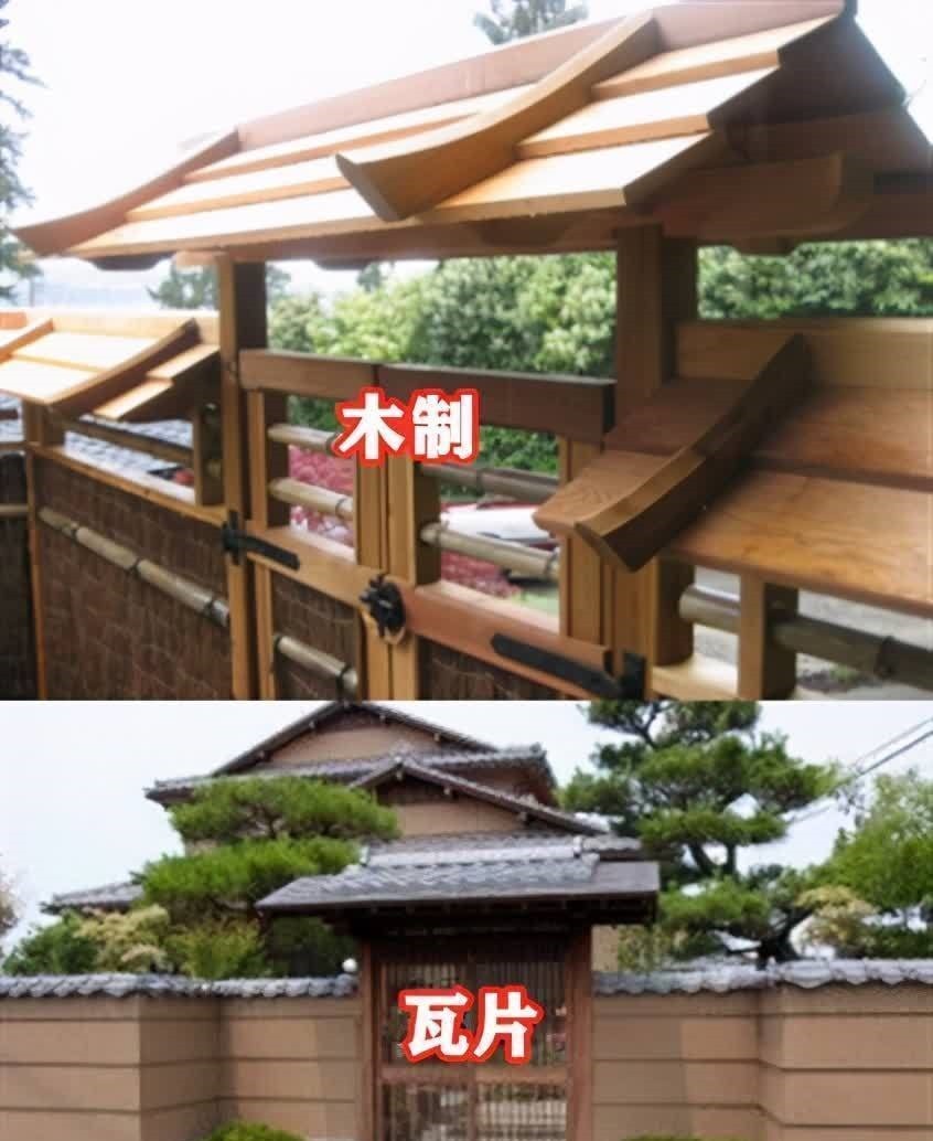 木制板|有庭院就该学日本这样折腾,围墙和大门都加一圈屋檐,入户有排面