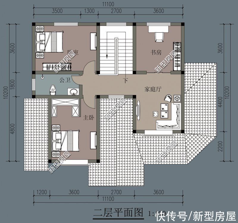 建筑面积|分享10套农村二层户型，每一套颜值都很高，照着建房一定错不了