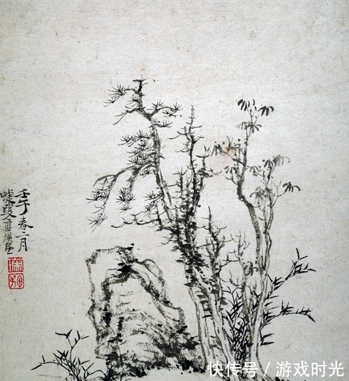 蓝瑛$山水画创作的基本功,跟蓝瑛学习画树