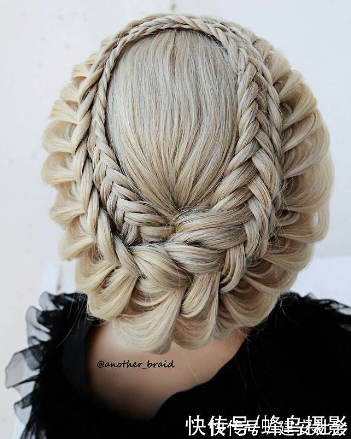 发型 65张编发照片,这哪是编头发分明是画画,图3这发型一次要半天