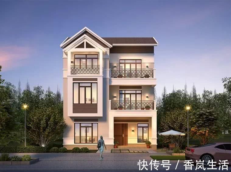 开间|小开间农村自建房,5款开间10米的农村别墅户型,好看又实用!