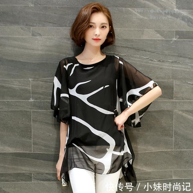 高贵|时尚雪纺衫,凸显女性的高贵气质,更显女人味