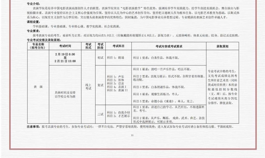 刚刚发布！北京电影学院2021年艺术类招生简章，有4大变化值得注意！