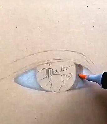 白纸|美术生白纸上面画眼睛,刚想吐槽就被打脸,网友:免费录取了吧!