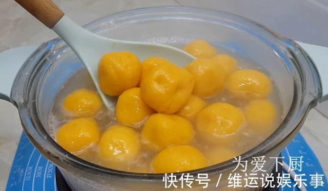 糯米粉|2根红薯,半斤糯米粉,做出特色丸子,软糯香甜,上桌汤汁都不剩