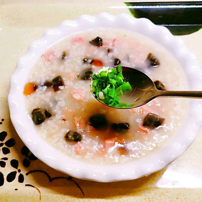 米粥|皮蛋火腿米粥