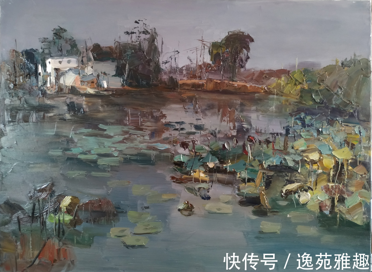 五彩斑斓&「写生作品」回望深秋婺源,五彩斑斓,油画家汪志高作品欣赏