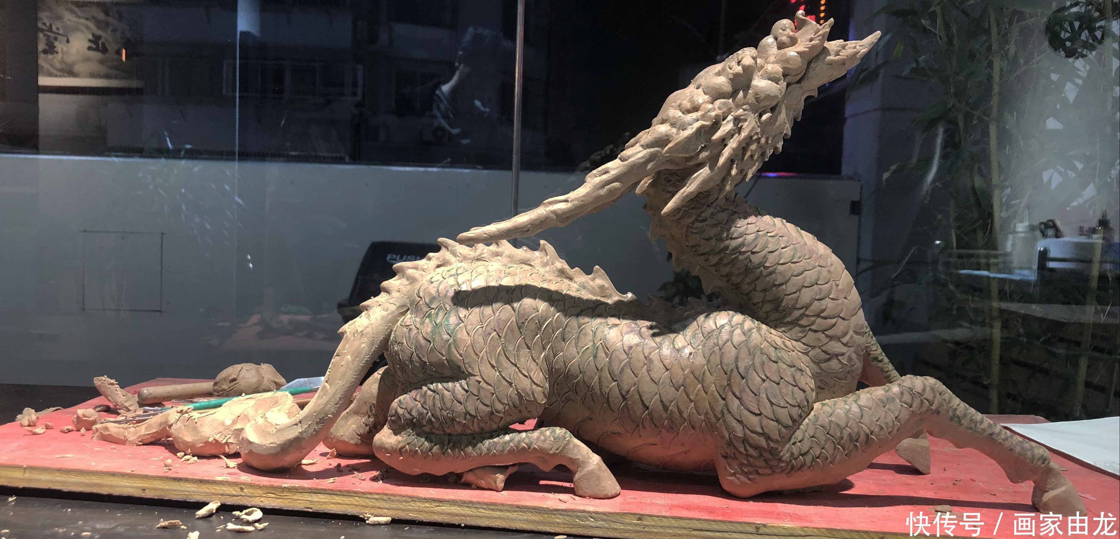 神兽设计|由龙作品|麒麟铜雕之泥稿制作| 设计