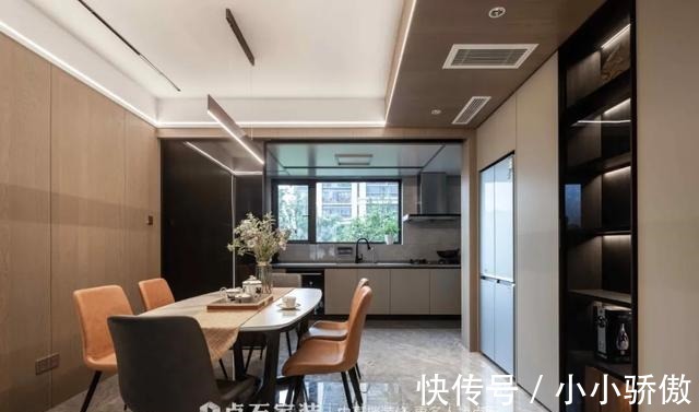 时尚|造型简致利落,赋予时尚气质的142㎡现代空间!