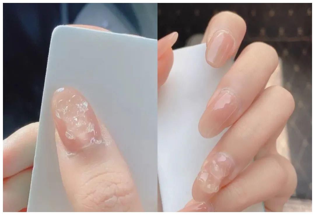 四季皆宜的裸色美甲，百搭显白，不会出错的搭配款式