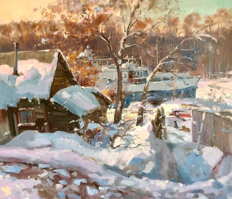 米沙金！俄罗斯画家米沙金的风景油画，美的不要不要的！