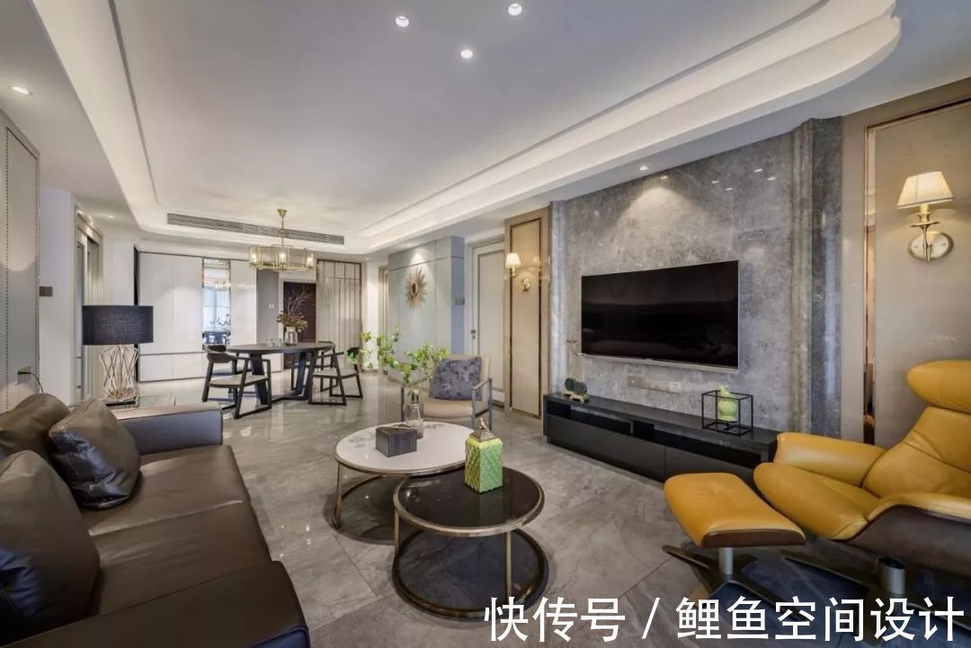 电视|用石材装电视墙，原始粗犷的质感，自然而又高档