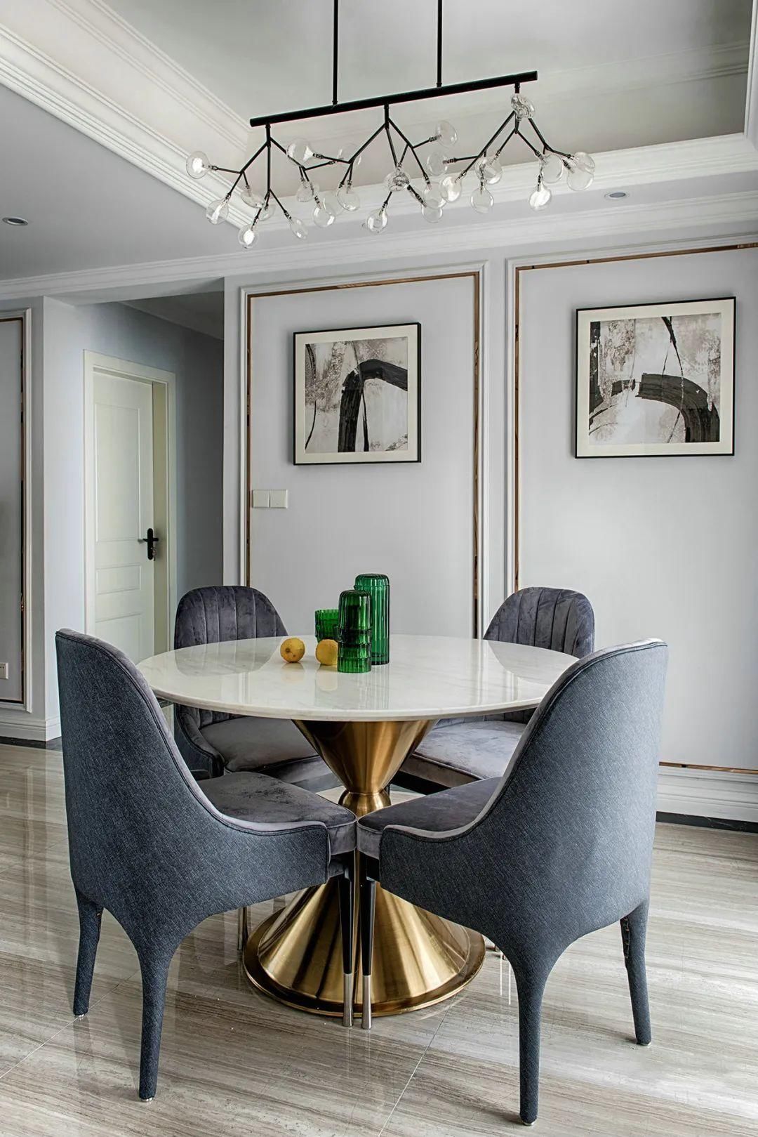 边框|第一次见高级大杂烩,127㎡现代轻奢,混搭多种风格,独特优雅~