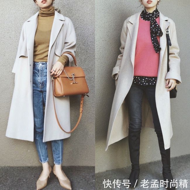 越简单越耐看,日本博主的早春基础款穿搭,大方得体有气质