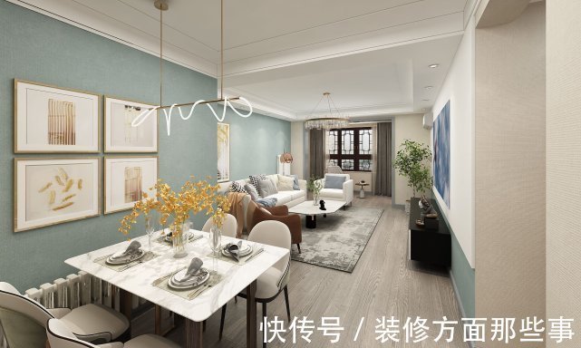 温暖|140平现代风三居室，客厅纯粹的白调，温暖的木调宽敞明亮