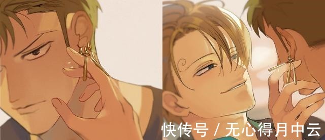 山治|海贼王插画分享，索香戴上眼镜变斯文败类，厨子为索大缝合伤口