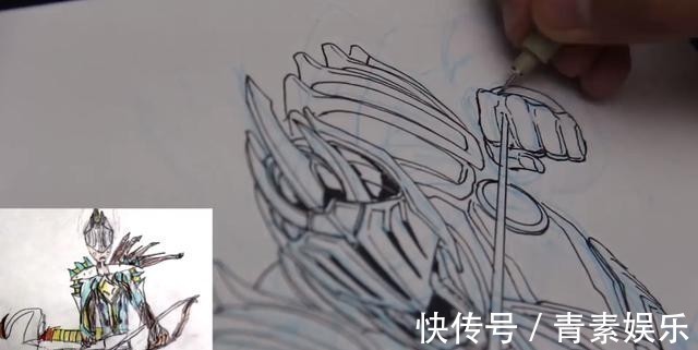 希腊神话!老爸修改儿子画作引热议,本以为是略加指点,画完后差点特效化