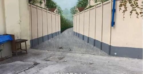  引路人|3D壁画太逼真，竟引路人撞墙，网友：出了事故谁负责