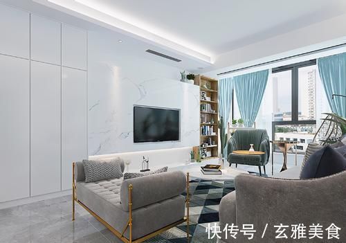 色调|100平现代风极简家,浅色系混搭设计,让整个内景充满浪漫气息