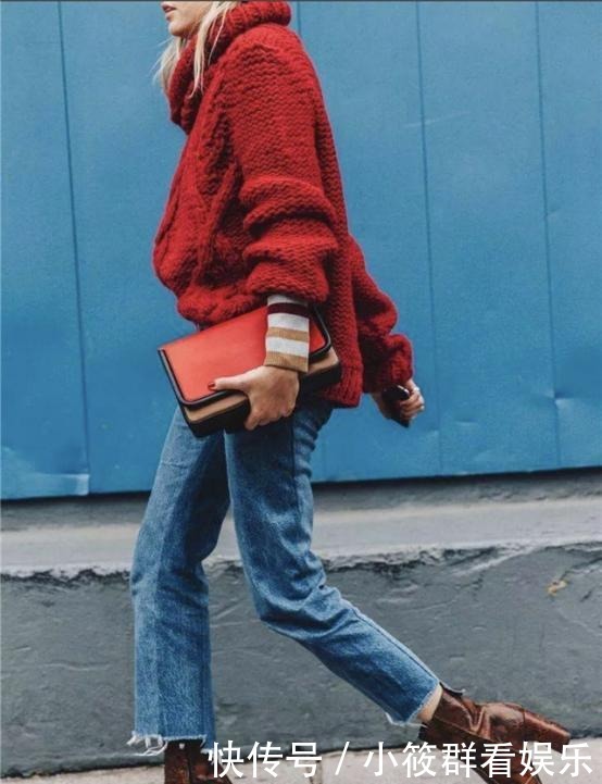 毛衣|毛衣+直筒裤才是今冬王者组合,多穿这些单品,时髦又好看