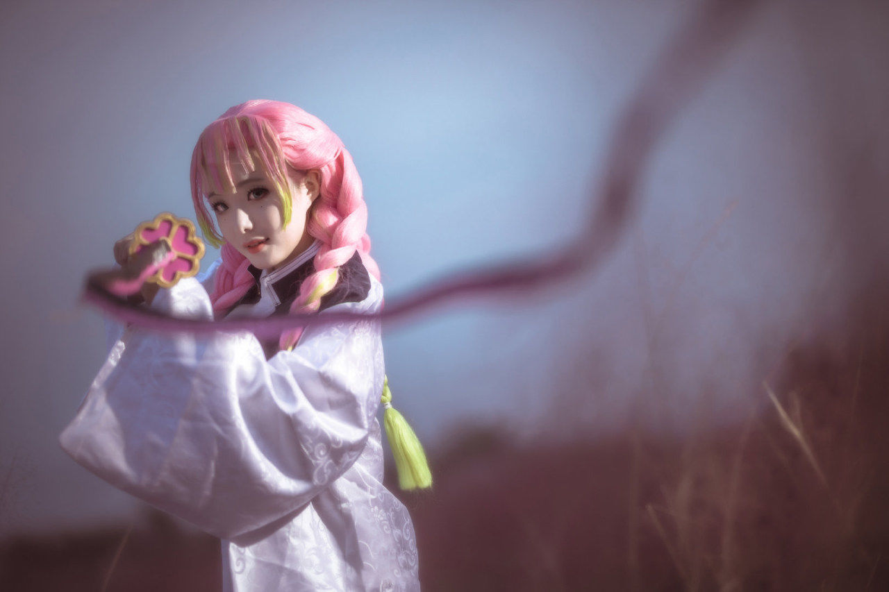鬼灭之刃甘露寺蜜璃cosplay