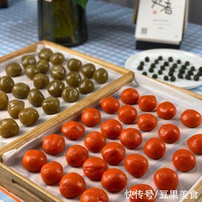 柿子|今年必须做的好柿花生月饼