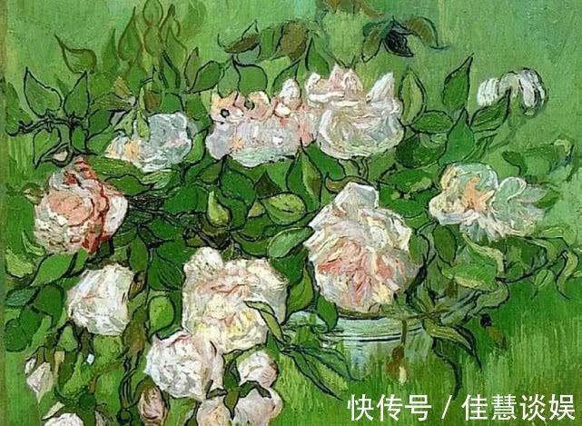 梵高&梵高油画《白玫瑰》赏析 大师用素描的方法画出色彩的感觉