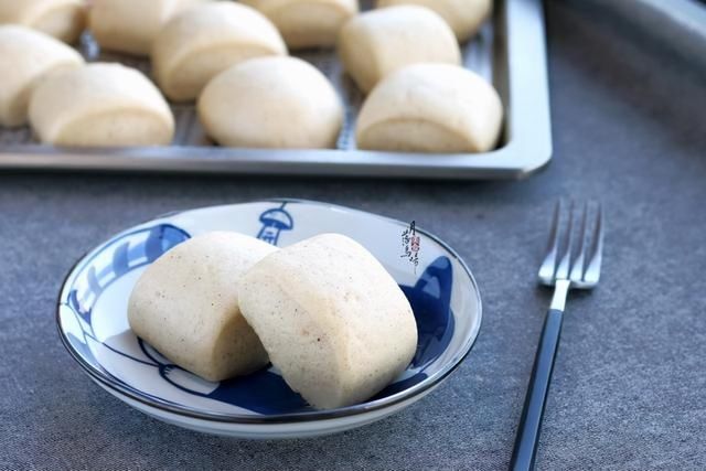 小米做馒头真香，面团不用发酵，一次发酵真快