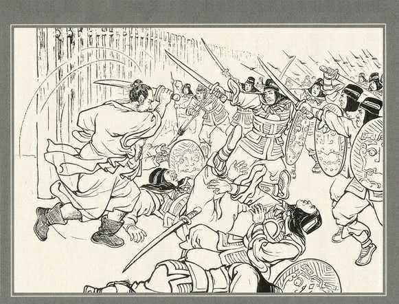 组赢|刘备、赵云、马超PK曹操、典韦、许褚,只能用剑只能步战,哪组赢