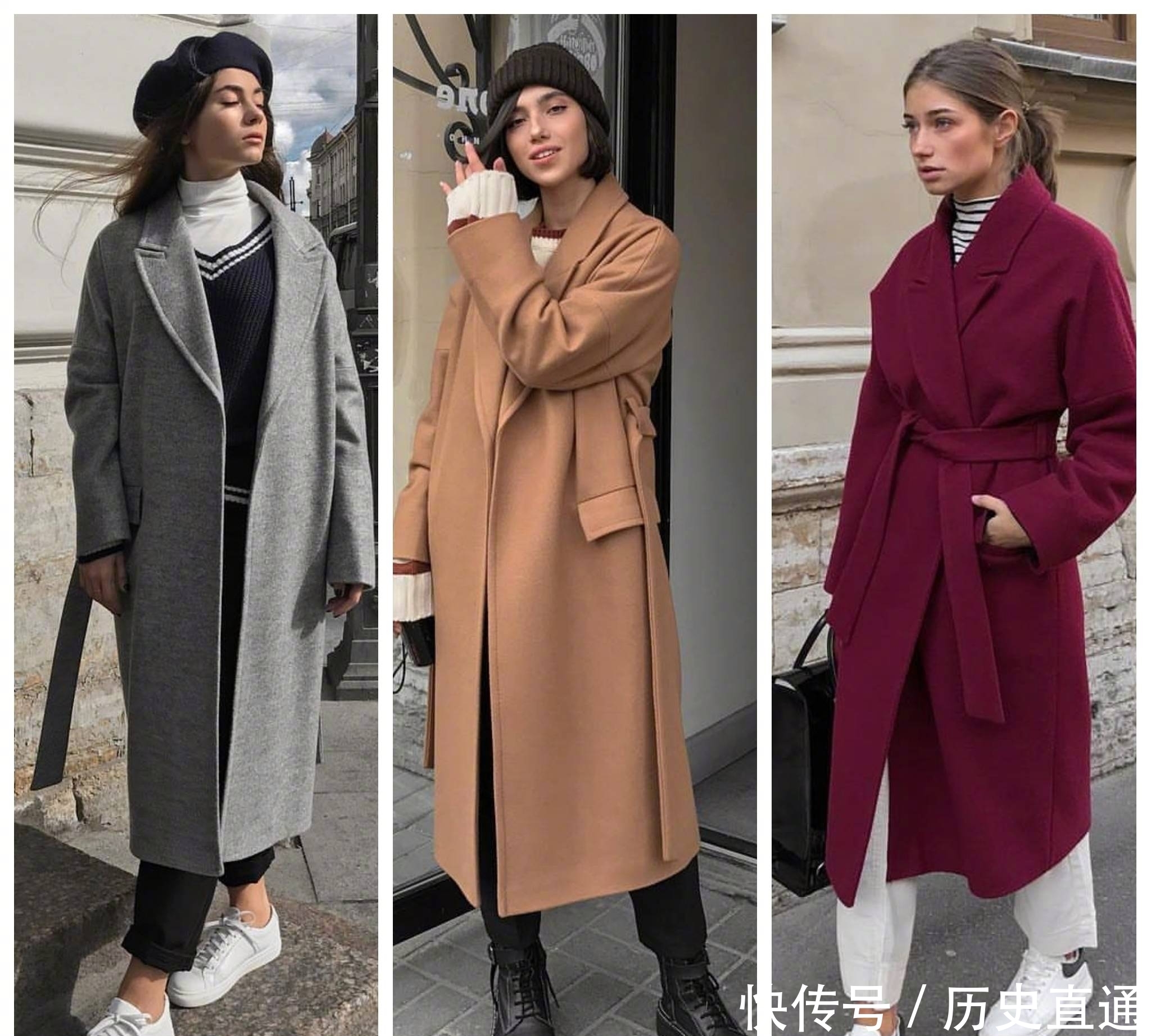 大衣|51套大衣搭配合集,各种颜色的大衣基本都集齐了