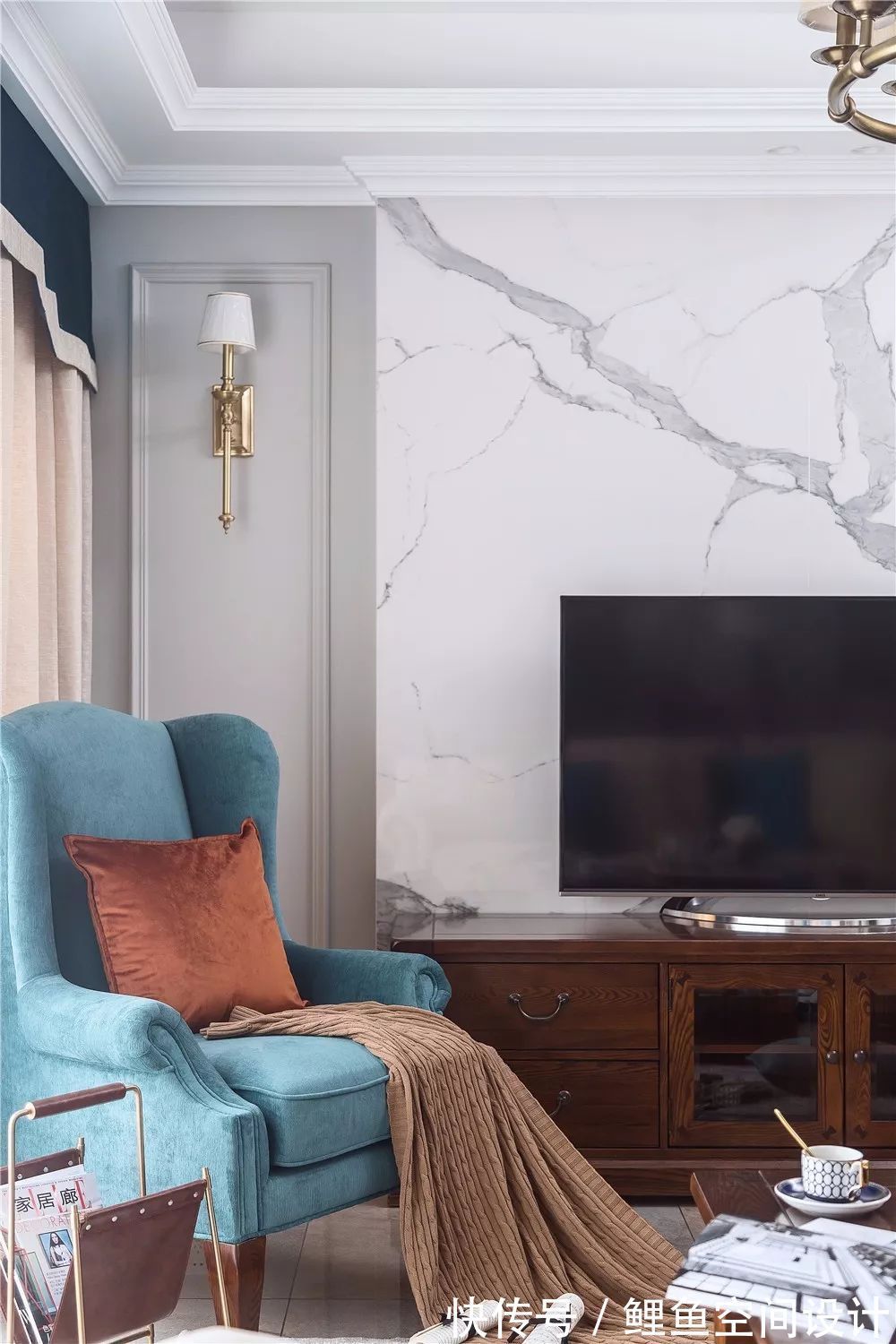 电视|用石材装电视墙，原始粗犷的质感，自然而又高档