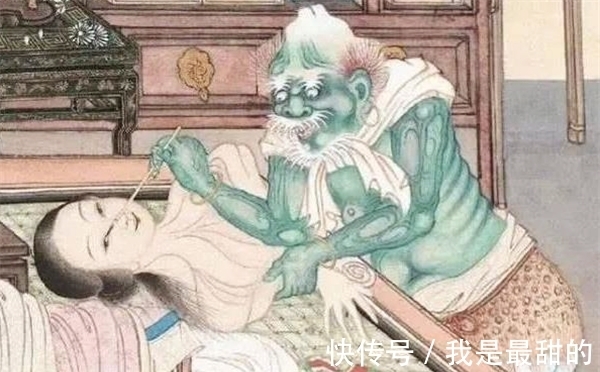 恐怖#清朝名画“女鬼图”,放大后才知她在干啥?很多人都不敢细看