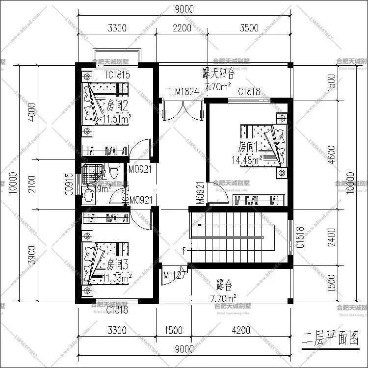 二层|两款占地90平左右二层别墅，造价20来万，农村人人都盖得起