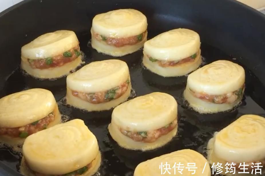 盖儿|馒头新吃法,比肉夹馍还好吃,外酥里嫩,鲜香美味,早起做一锅